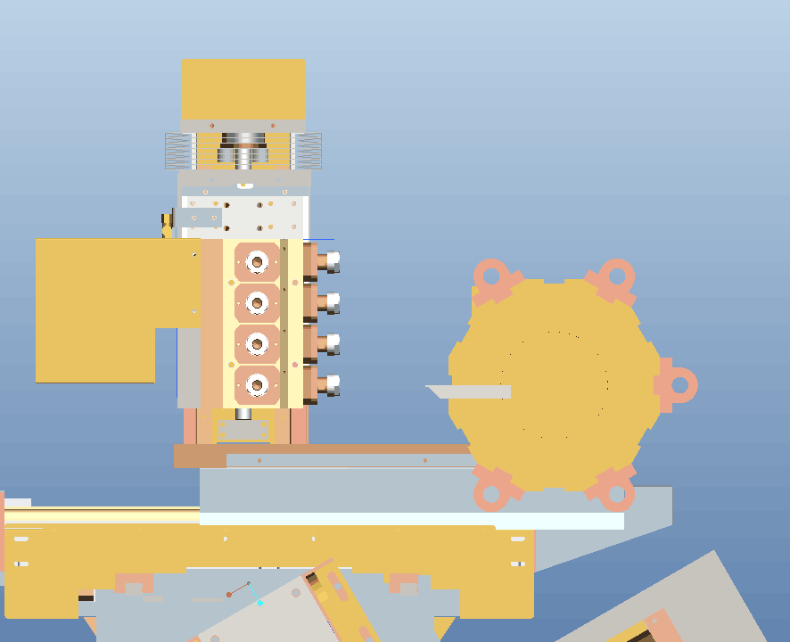 斜床身車（chē）銑複合機(刀塔+帶Y軸+4側動力頭+4端動力頭)—結構圖