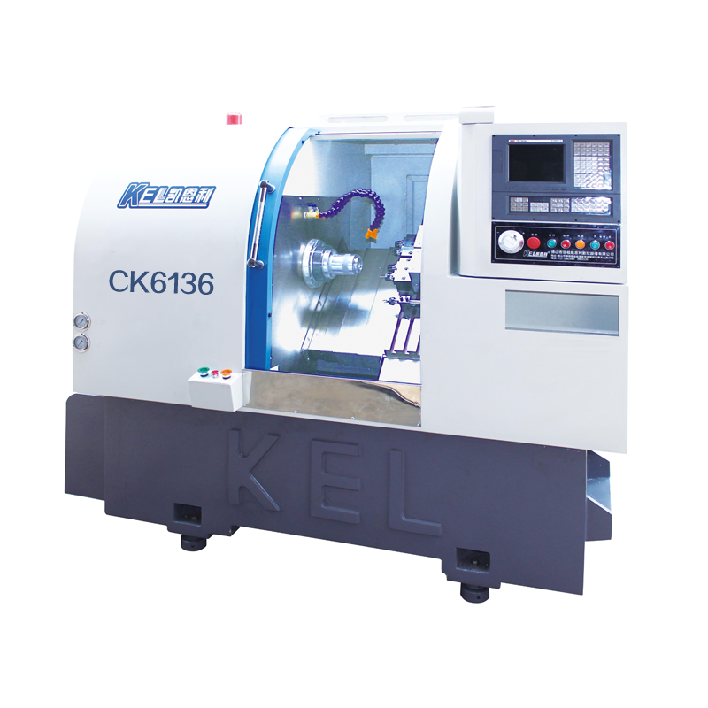 CKX6136C—C∠45斜床身 (排刀型帶端銑側銑動（dòng）力頭）車銑複合數控車床—高配置