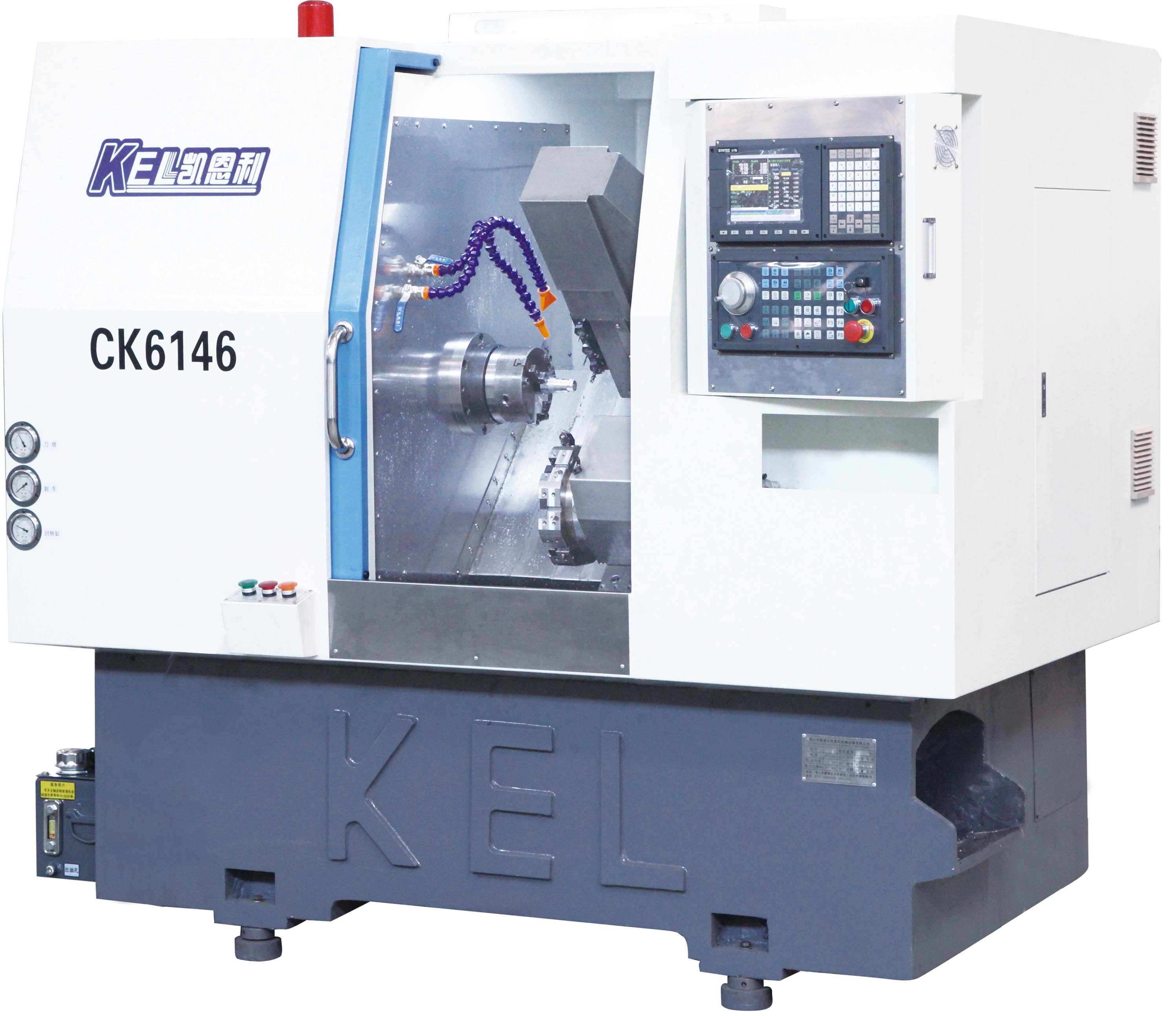 CKX46C-Y 數控車床（標準46機型-排刀機+帶Y軸+Y軸端銑2頭+Y軸（zhóu）側（cè）銑3頭）